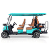 48V 6-Seater Off-Road Electric Golf Cart Comfortable Beach Buggy Aluminum Metal Sightseeing Vehicle
