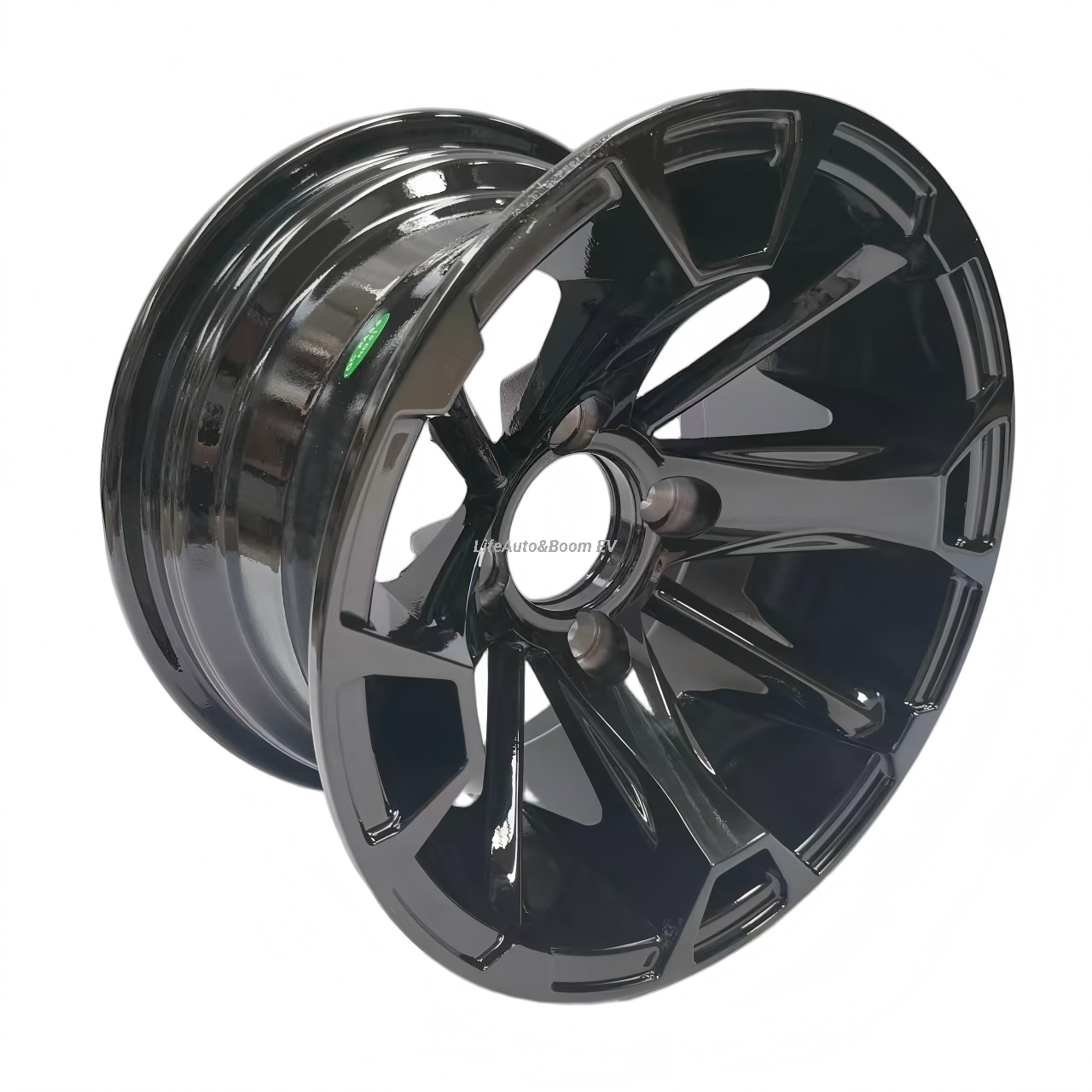 Aluminum All-black Golf Cart Wheel Hub NBR12-08（ 12x7-4-101.6-70-negative18）