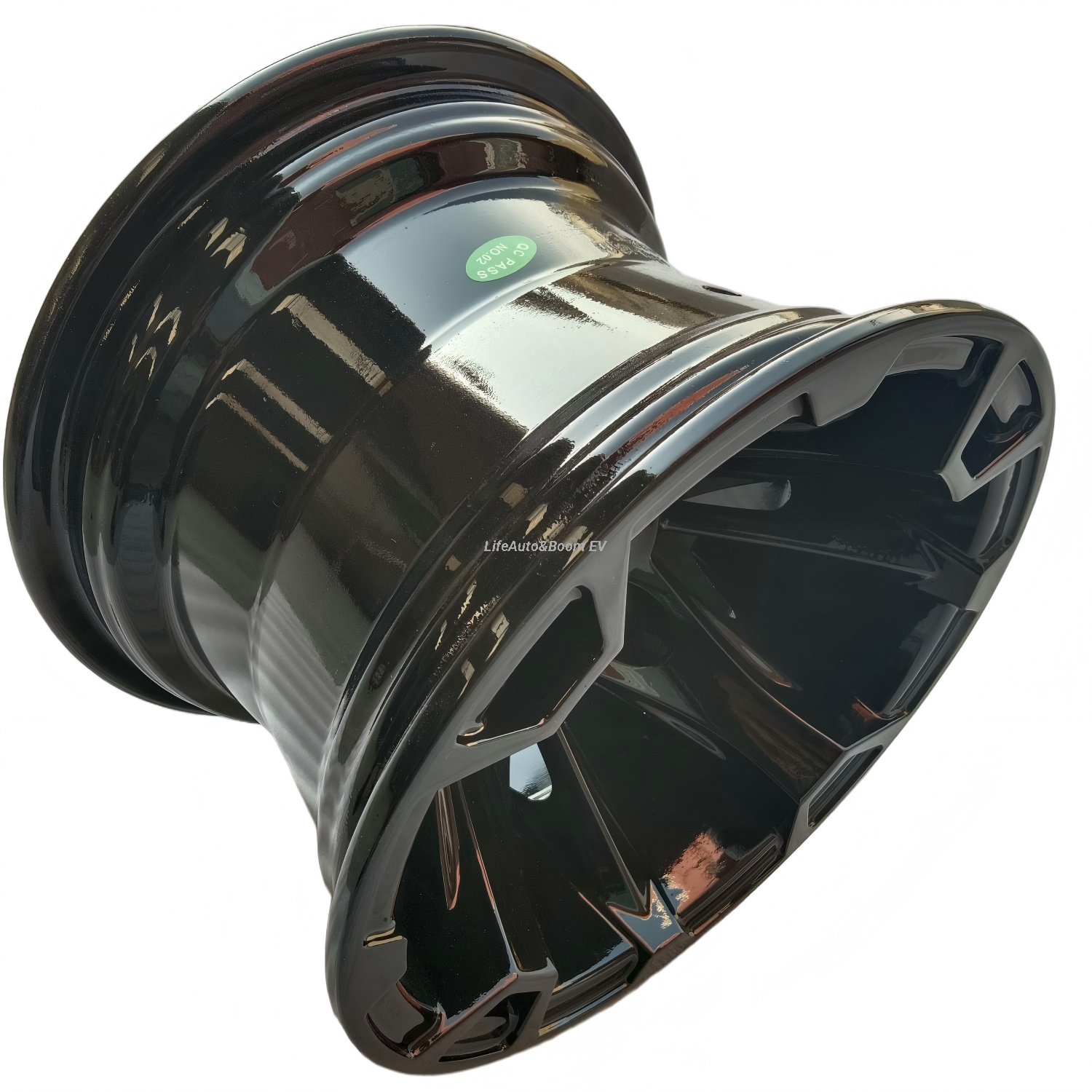 Aluminum All-black Golf Cart Wheel Hub NBR10-03 (10x7-4-101.6-70-negative18)