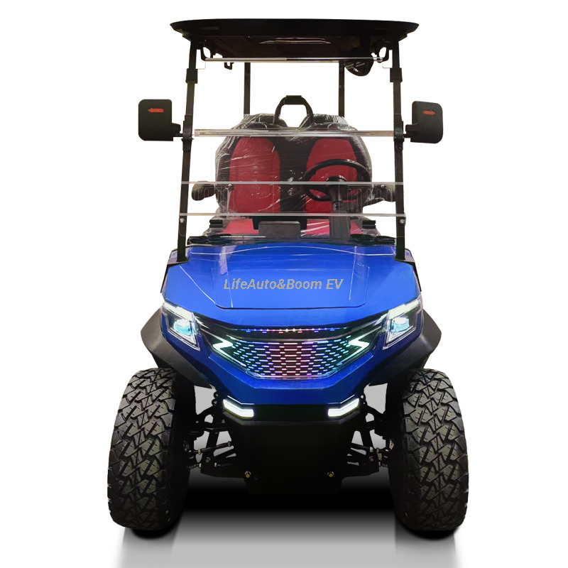 Customized 4-Seater Electric Golf Cart with 48V AC Motor and Lithium Battery for Sightseeing and Hunting