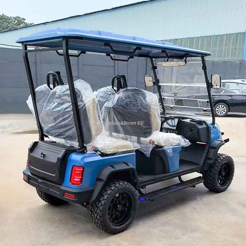 Customized 4-Seater Electric Golf Cart AC Motor and Lithium Battery for Sightseeing and Hunting