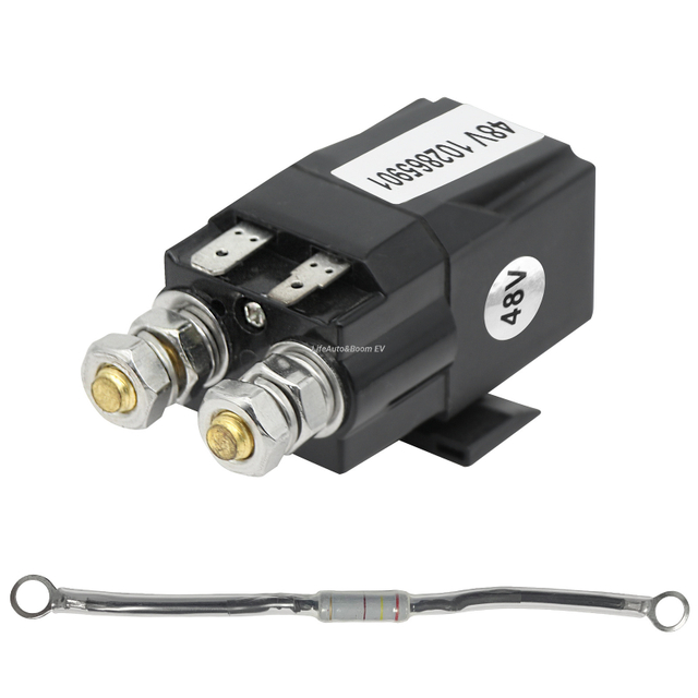 Club Car Golf Cart Contactor & Resistor Kit - Includes Solenoid (102865901) & Resistor (1014947)