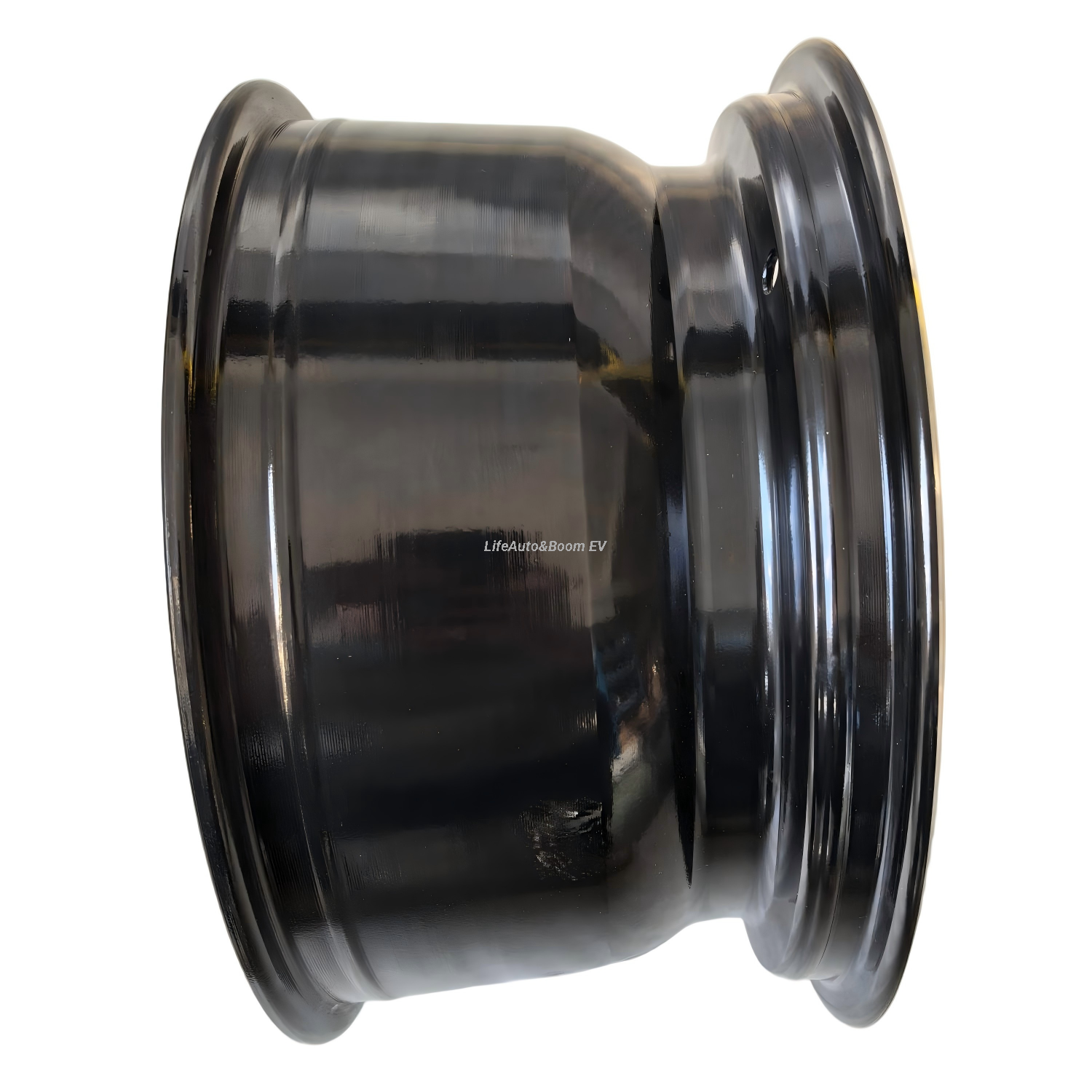 Brilliant Black Golf Cart Wheel Hub NBR14-11 (14X7-4-101.6-70-negative25)