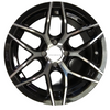 Aluminum Brilliant Black Golf Cart Wheel Hub NBR14-05 (14x7-4-101.6-68.5-negative20)