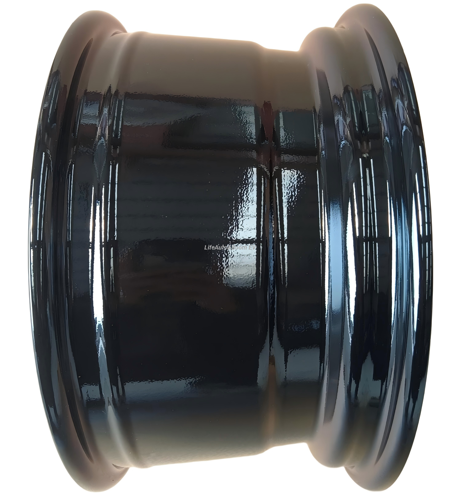 Aluminum Brilliant Black Golf Cart Wheel Hub NBR14-17(14x7-4-101.6-70-negative12)