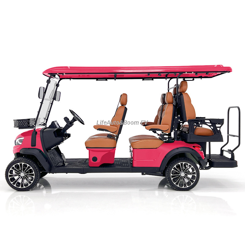 Off-Road Electric Golf Carts 6-Seater Club Model for Sale 