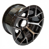 Aluminum Brilliant Black Golf Cart Wheel Hub NBR12-09（12x7-4-101.6-70-negative12）