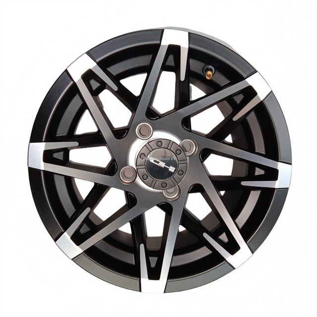 Brilliant Black Golf Cart Wheel Hub NBR14-12A (12X7-4-101.6-68.2-negative14)