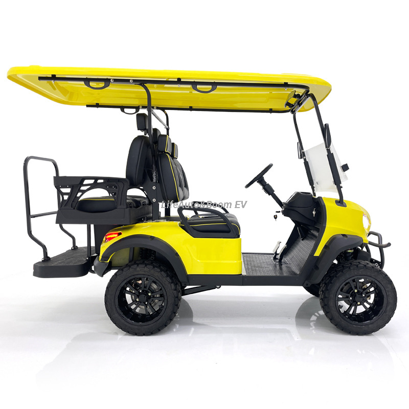 High-Graided Stylish Golf Cart with Padded Cushion Electric Fuel 48v Battery Voltage