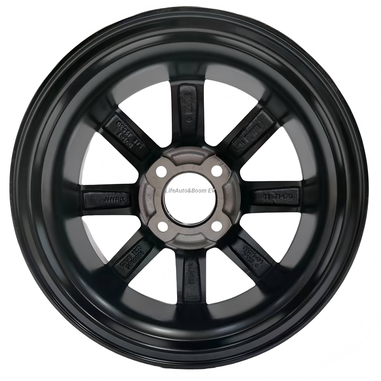 Aluminum Brilliant Black golf cart wheel hub NBR10-07 (10x7-4-101.6-72-negative12)