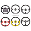 Custom DIY Steering Wheel Universal Fit for Club Car EZGO Yamaha Genuine Leather & Carbon Fiber