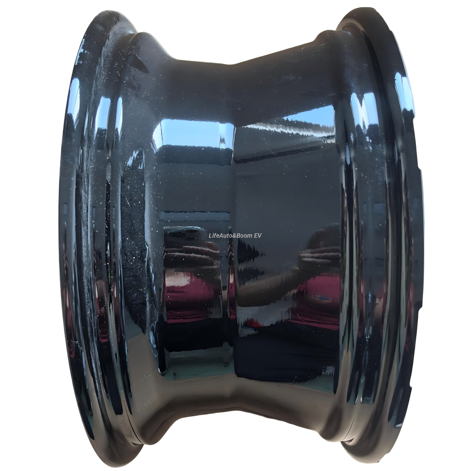 Brilliant Black Golf Cart Wheel Hub NBR14-09A (14X7-4-101.6-70-negative12.7) 