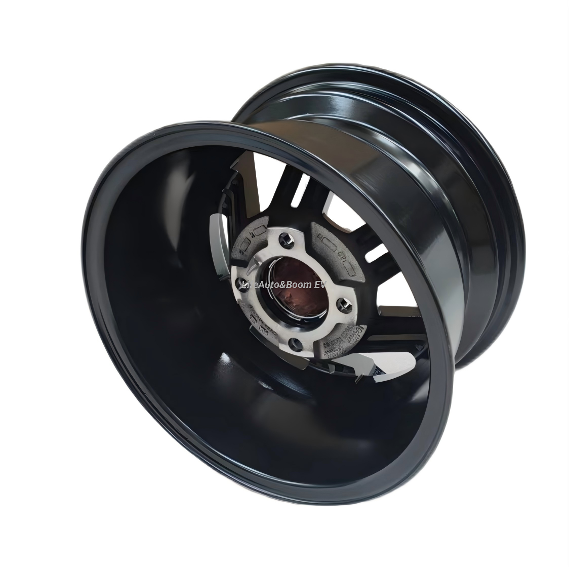 Aluminum Brilliant Black Golf Cart Wheel Hub NBR12-03B （12x7-4-101.6-70-nagative12）