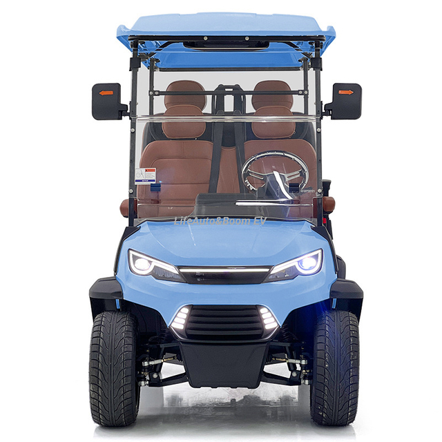 High-Performance 5kw Electric 2+2 Passenger Golf Cart DOT and EEC Certified for Leisure Sightseeing