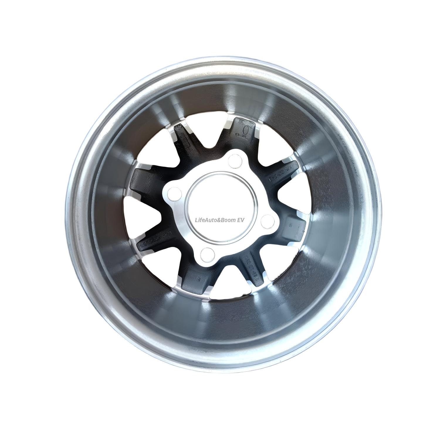 Aluminum Golf Cart Wheel Hub NBR10-06 Silver(10x6-4-101.6-70-negative13.5 )