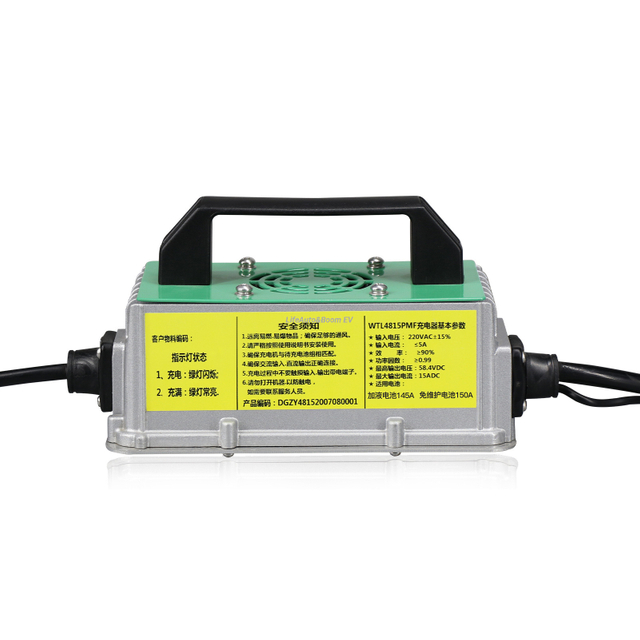 Golf Cart Waterproof 48V 15A Lithium & Lead-Acid Batteries Charger with Optional Plug