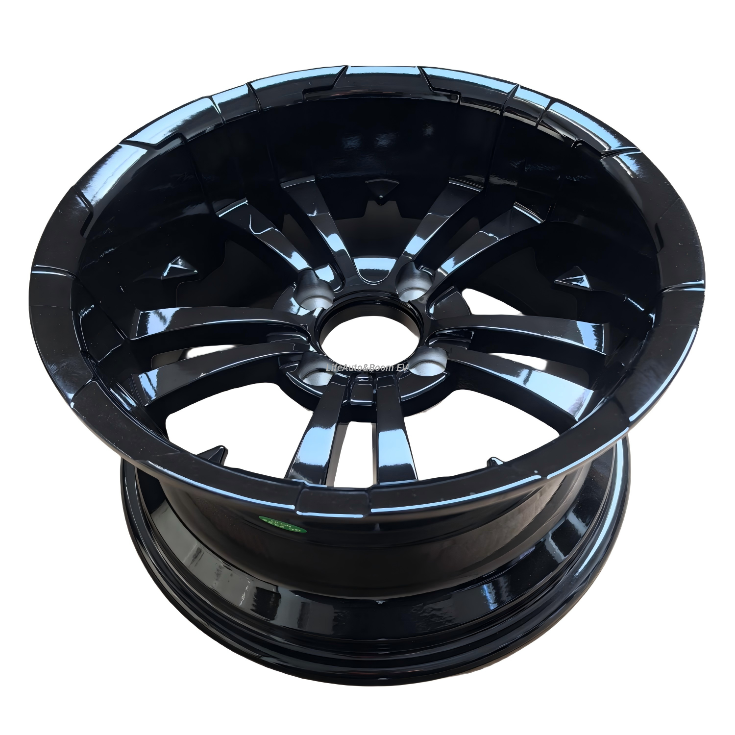 All-black Golf Cart Wheel Hub NBR14-09B (14x7-4-101.6-70-negative12.7)