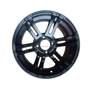 Aluminum All-Black Golf Cart Wheel Hub NBR14-02 (14x7-4-101.6-70-negative10)