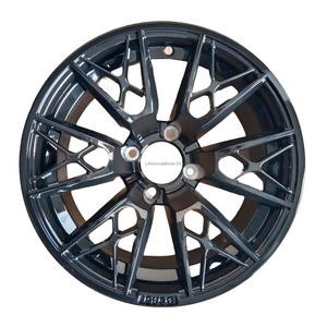 Aluminum All-Black Golf Cart Wheel Hub NBR14-14 (14x7-4-101.6-70-negative20 )