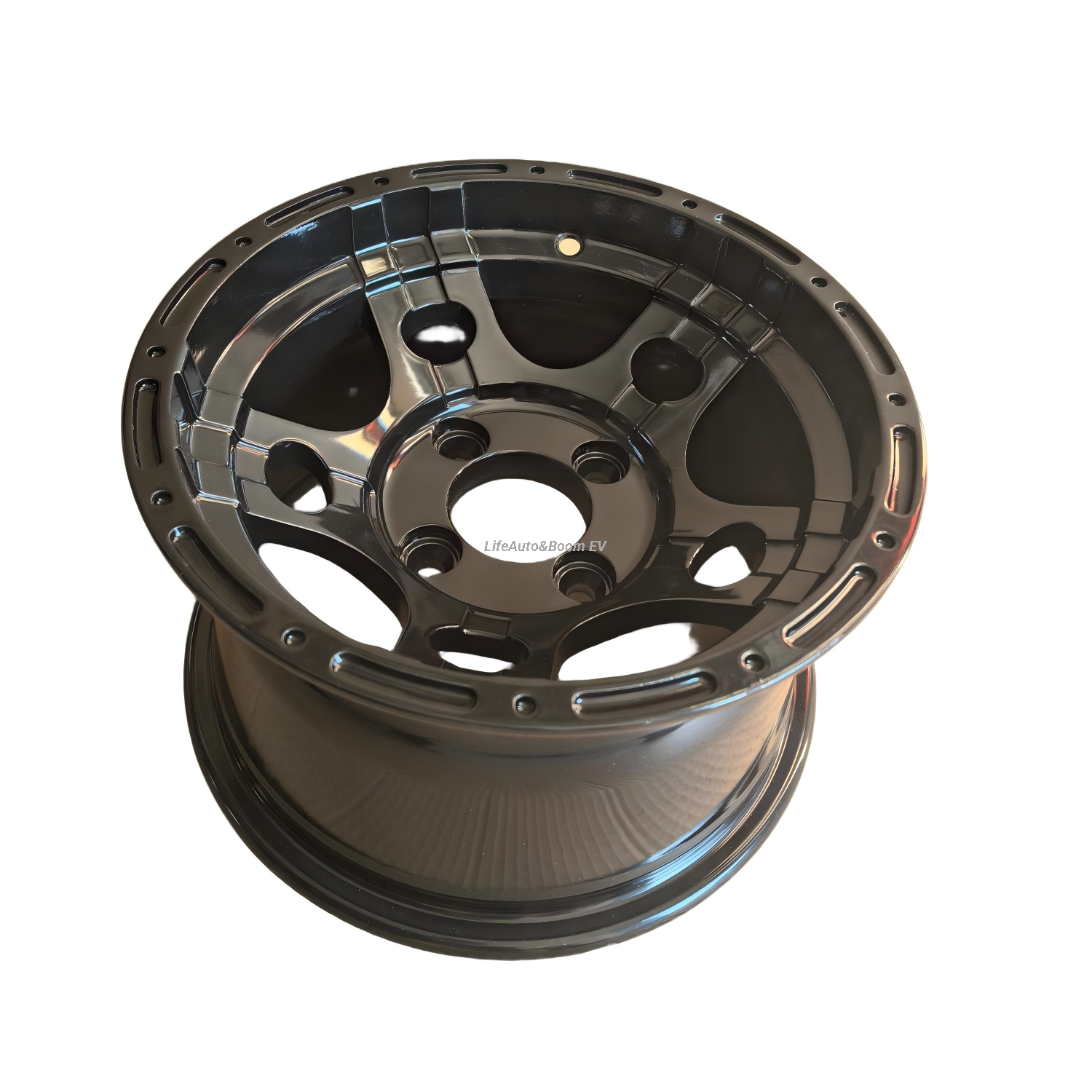 All-black Golf Cart Wheel Hub NBR12-14 (12x7-4-101.6-70-negative10)