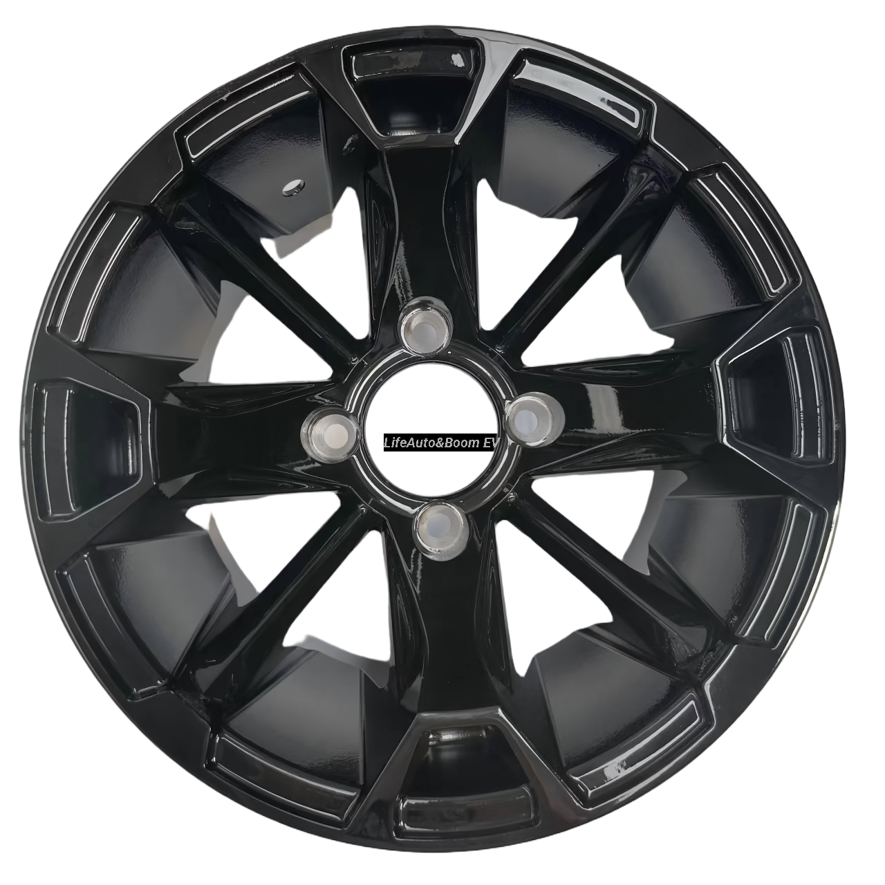 Aluminum All-black Golf Cart Wheel Hub NBR12-08（ 12x7-4-101.6-70-negative18）