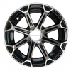 Aluminum Brilliant Black Golf Cart Wheel Hub NBR12-16（12x7-4-101.6-70-negative12）