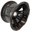 Aluminum All-black Rivets Golf Cart Wheel Hub NBR12-28 (12x7-4-101.6-67.8-negative47)