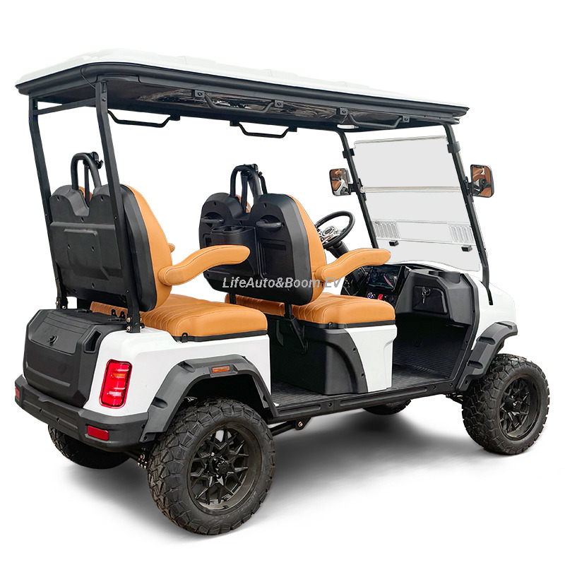 Ladies' 4-Seater Electric Golf Cart with Graceful Design and Unique Shape Compatible with Club Car
