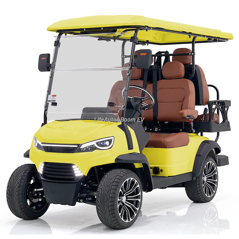 Customizable Off-Road 4-Seater Electric Golf Cart with Body Color and Seat Options