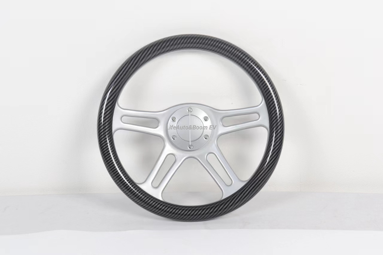 Steering Wheel Featured by Carbon Fiber Material