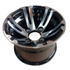 Aluminum Brilliant Black golf cart wheel hub NBR10-01(10x7-4-101.6-70-negative10)