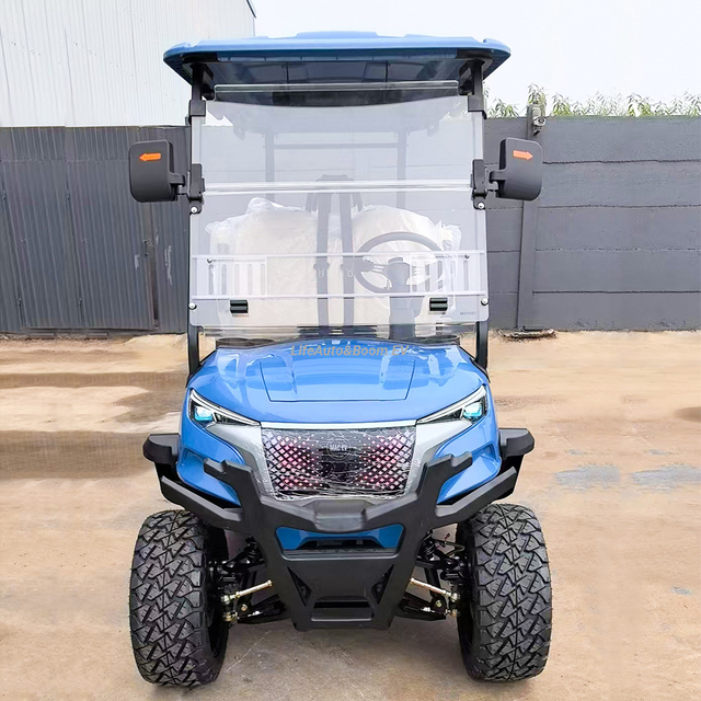 Customized 4-Seater Electric Golf Cart AC Motor and Lithium Battery for Sightseeing and Hunting