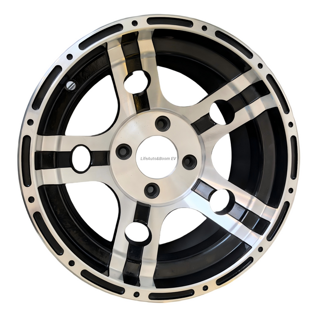 Brilliant Black Golf Cart Wheel Hub NBR14-11 (14X7-4-101.6-70-negative25)