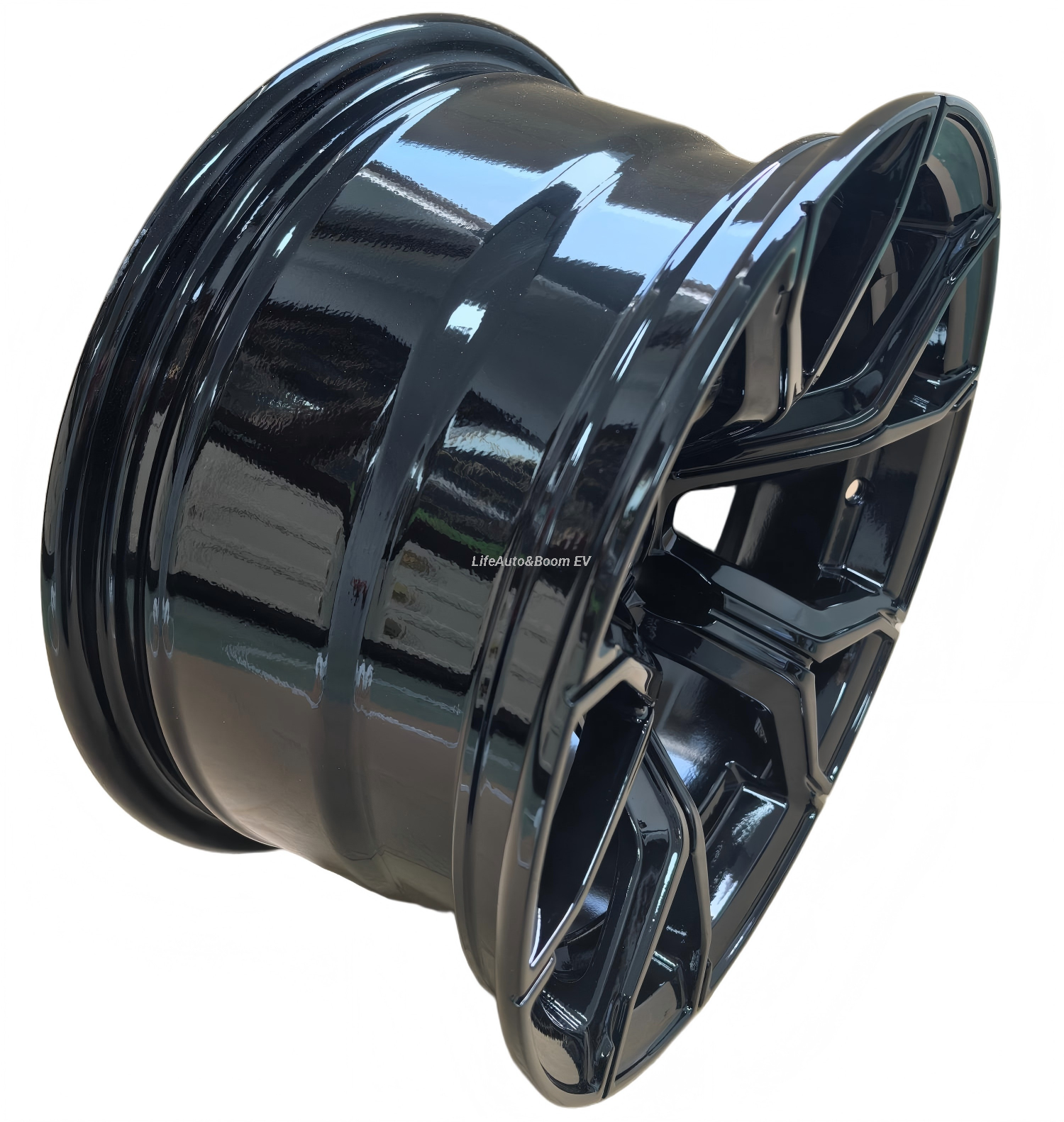 all-black golf cart wheel hub NBR14-12A (14x7-4-101.6-70-negative25)