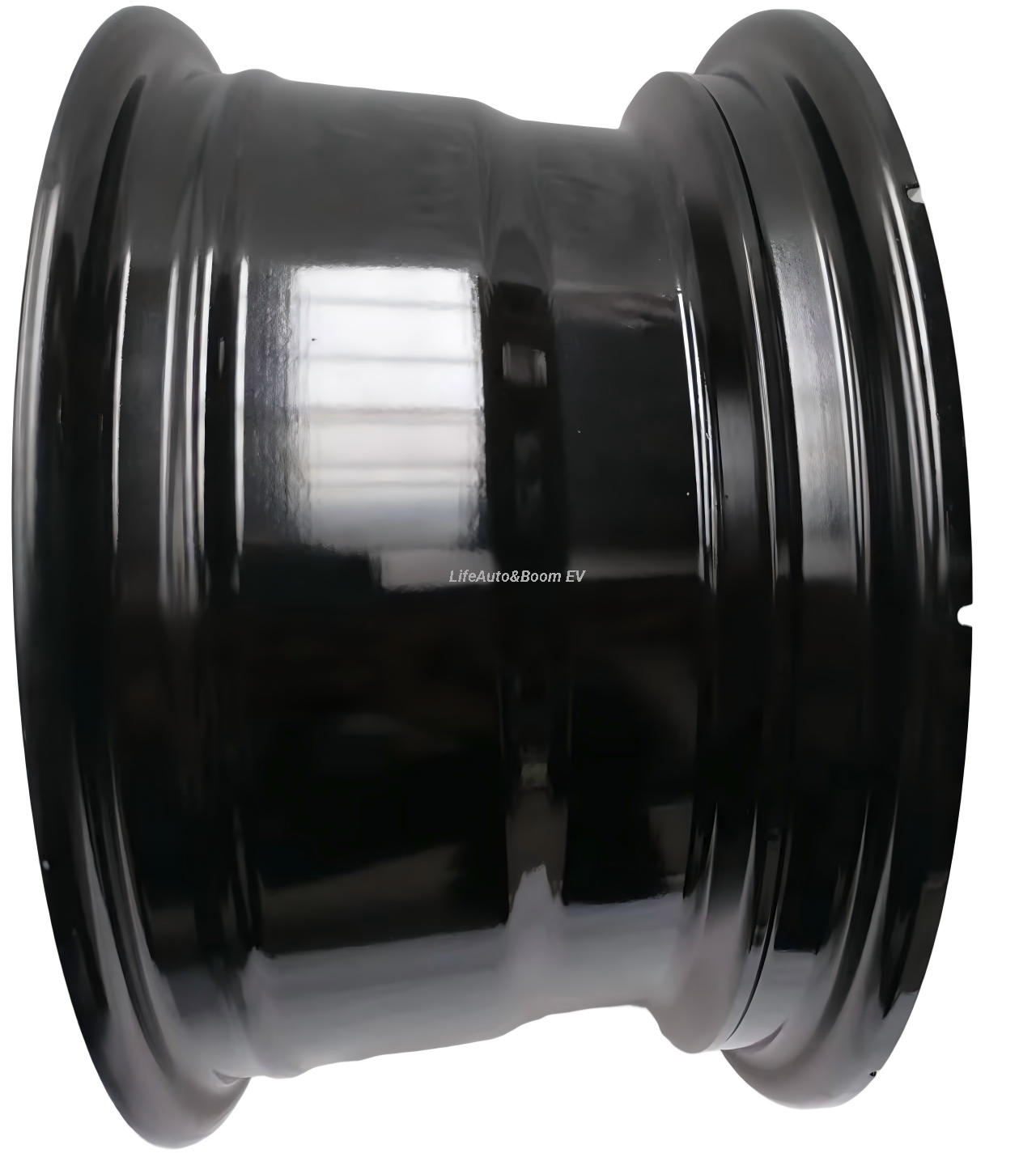 Aluminum Brilliant Black Golf Cart Wheel Hub NBR14-12B(14x7-4-101.6-70-negative12)
