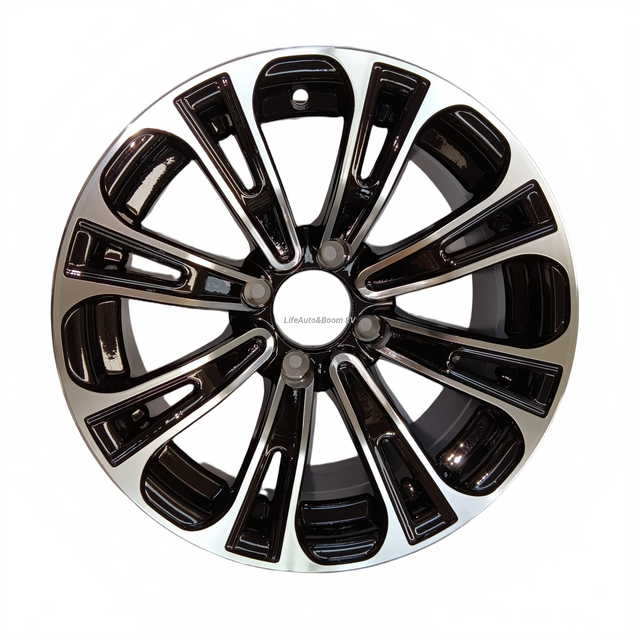 Aluminum Brilliant Black Golf Cart Wheel Hub NBR14-06(14x7-4-101.6-70-negatgive12)