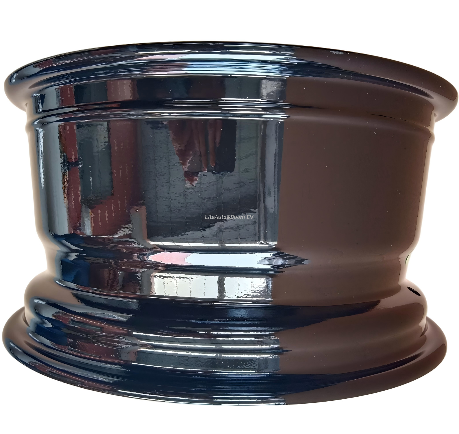 Brilliant Black Golf Cart Wheel Hub NBR14-13 (14x7-4-101.6-68.5-negative20)
