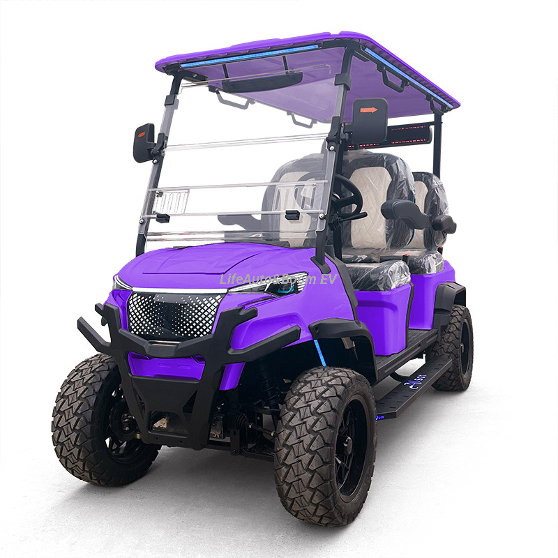 Customized 4-Seater Electric Golf Cart AC Motor and Lithium Battery 