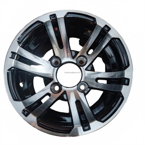 Aluminum Brilliant Black golf cart wheel hub NBR10-01(10x7-4-101.6-70-negative10)