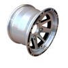 Aluminum Golf Cart Wheel Hub NBR10-06 Silver(10x6-4-101.6-70-negative13.5 )