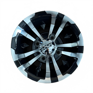 Aluminum Brilliant Black Golf Cart Wheel Hub NBR10-08(10x7-4-101.6-68-12.7)