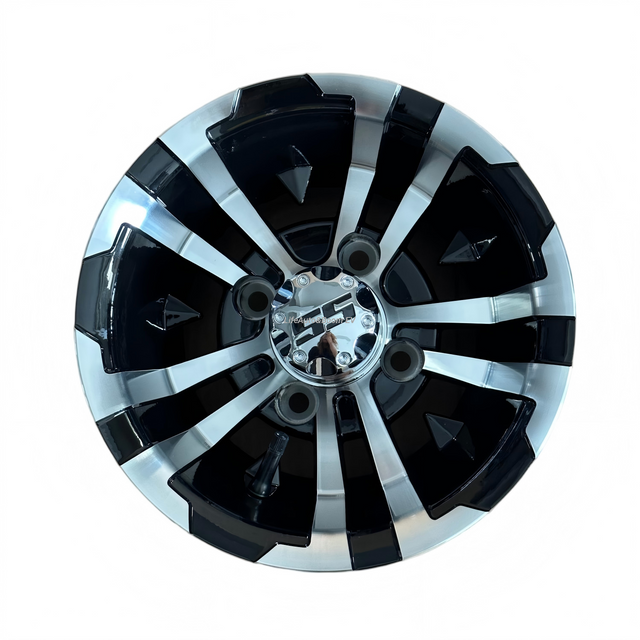 Aluminum Brilliant Black Golf Cart Wheel Hub NBR10-08(10x7-4-101.6-68-12.7)