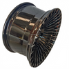 Aluminum Brilliant Black NBR14-16 Golf Cart Wheel Hub (14x7-4-101.6-68.5-negative20) 