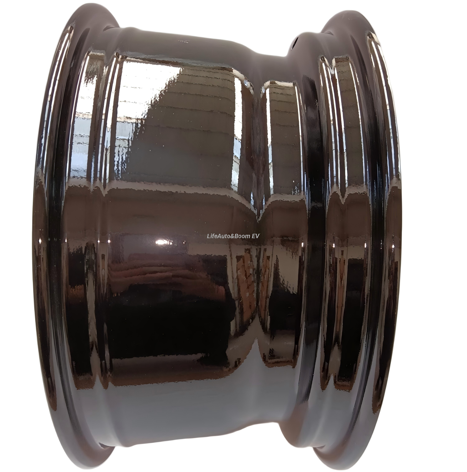 Aluminum Brilliant Black Golf Cart Wheel Hub NBR14-06(14x7-4-101.6-70-negatgive12)