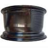 Aluminum Brilliant Black Golf Cart Wheel Hub NBR14-21(14x7-4-101.6-72-negative25)