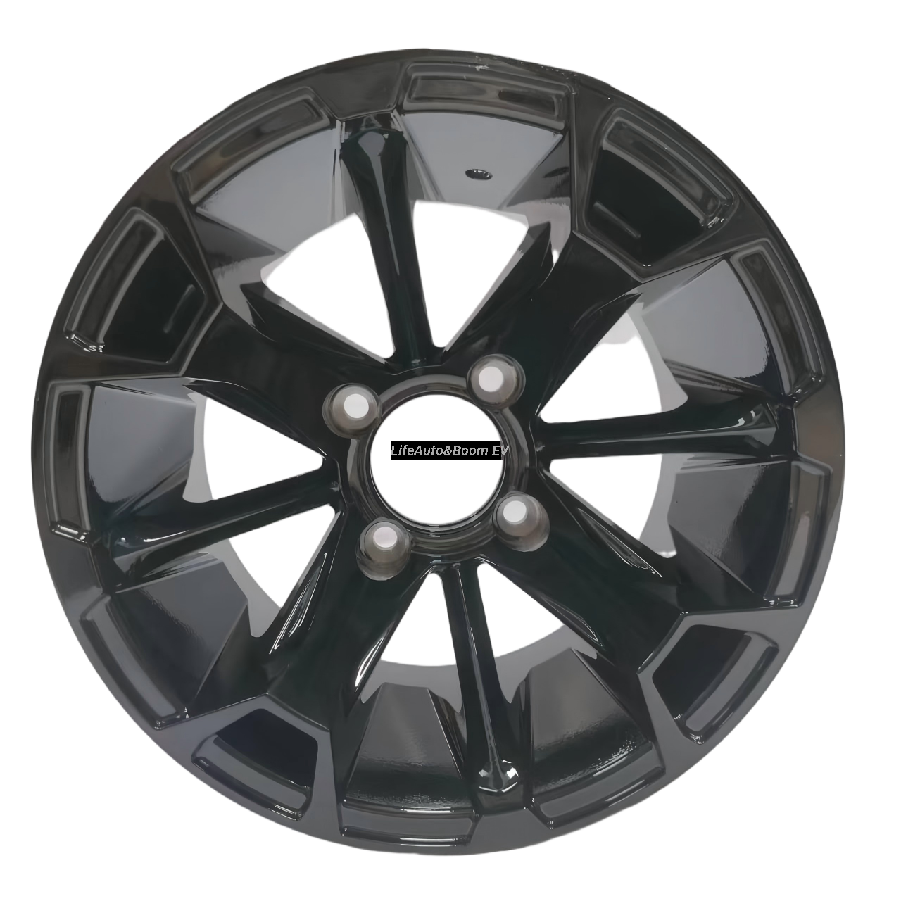 Aluminum All-black Golf Cart Wheel Hub NBR12-08（ 12x7-4-101.6-70-negative18）