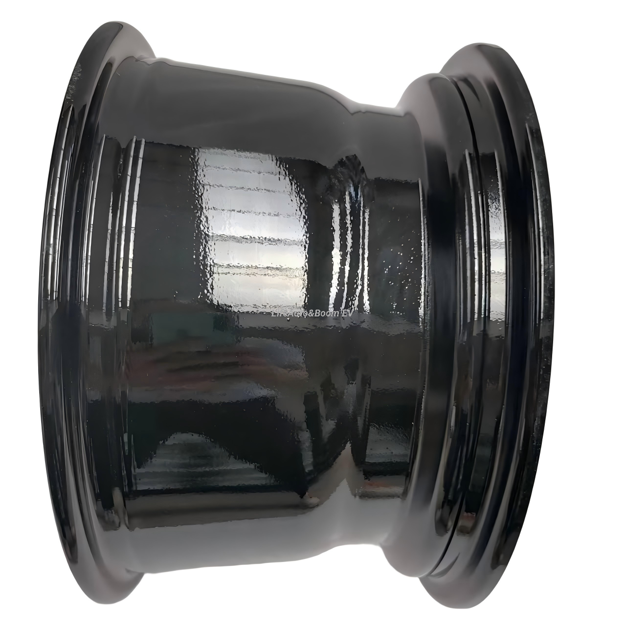 Aluminum Brilliant Black Golf Cart Wheel Hub NBR12-16（12x7-4-101.6-70-negative12）