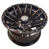 Aluminum Brilliant Black Golf Cart Wheel Hub NBR12-32 （12x7-4-101.6-70.7-negative25 ）