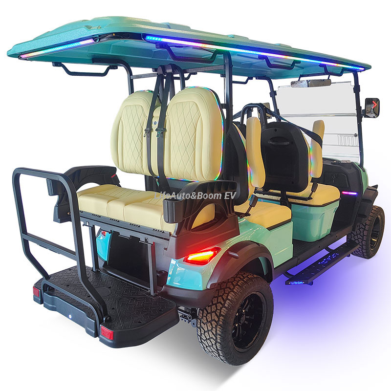Customized 4-Seater Electric Golf Cart AC Motor and Lithium Battery for Sightseeing and Hunting
