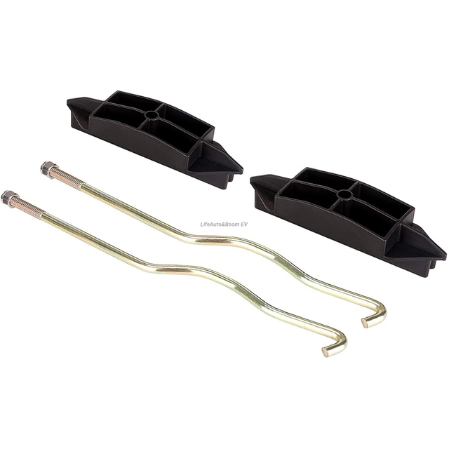 Club Car Precedent 12V Straight Battery Hold-down Plate - Electric Golf Cart Mount Bracket (Part #102534001)